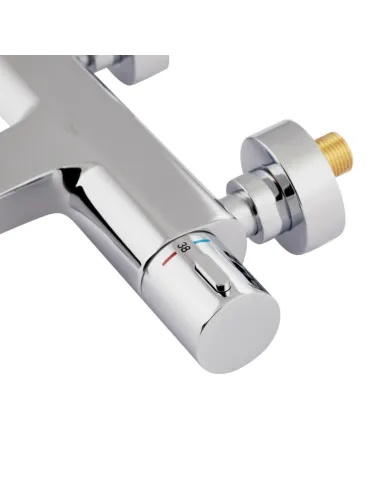 Смеситель для ванны с термостатом Q-Tap Votice 30T105-1GC, хром - 3