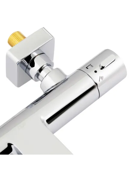 Смеситель для ванны с термостатом Q-Tap Votice 30T105GC, хром - 4