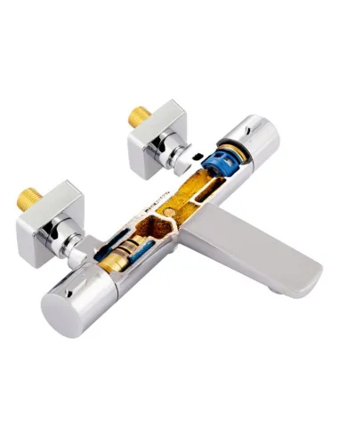 Смеситель для ванны с термостатом Q-Tap Votice 30T105GC, хром - 6