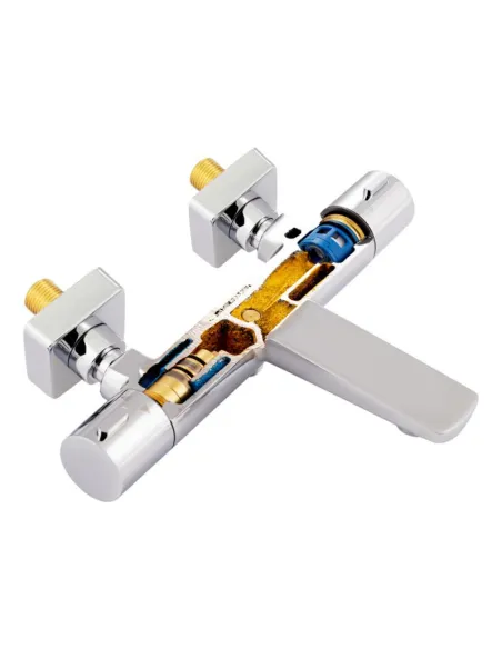 Смеситель для ванны с термостатом Q-Tap Votice 30T105GC, хром - 6