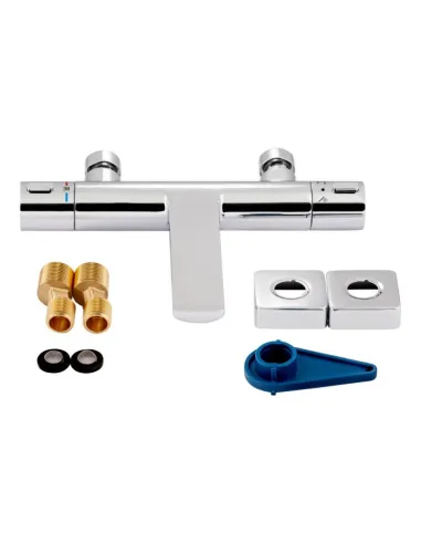 Смеситель для ванны с термостатом Q-Tap Votice 30T105GC, хром - 7