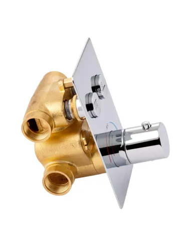 Змішувач для душу прихованого монтажу Q-Tap Votice 6442T105NKC з термостатом - 3