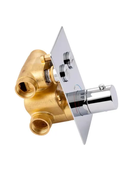 Змішувач для душу прихованого монтажу Q-Tap Votice 6442T105NKC з термостатом - 3