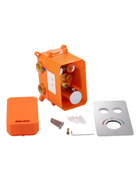 Змішувач для душу прихованого монтажу Q-Tap Votice 6442T105NKC з термостатом - 4