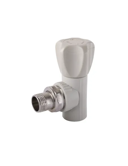Кран для радиатора угловой Kalde PPR 20 мм, диаметр резьбы 1/2 дюйма 22001 - 1