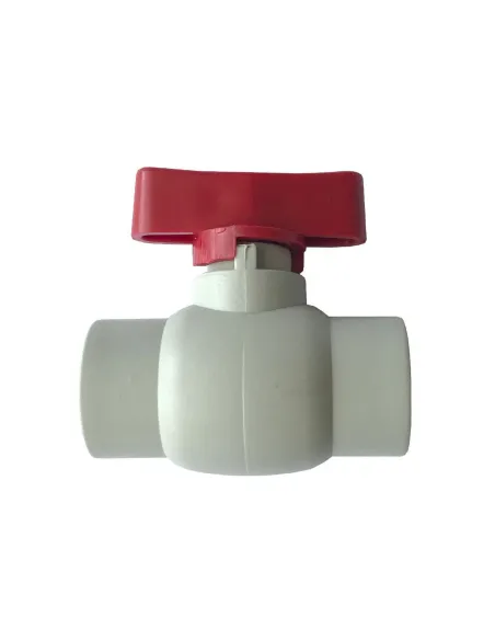 Кран шаровой для полипропиленовых труб Kalde PPR 20 мм мини, красный 20905 - 1