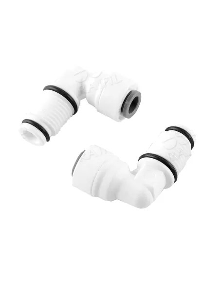 Фитинг угловой Raifil 2817-A, 0.25х0.25 дюйма, с уплотнителем - 1