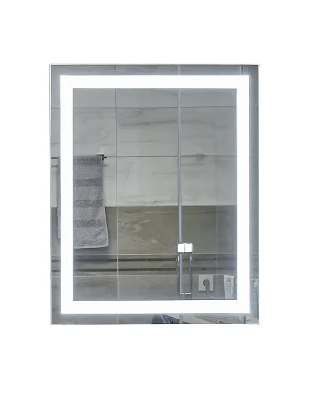 Зеркало для ванной комнаты Unio MRR-01 SQR-AA 700 x 800 LED подсветка - 1