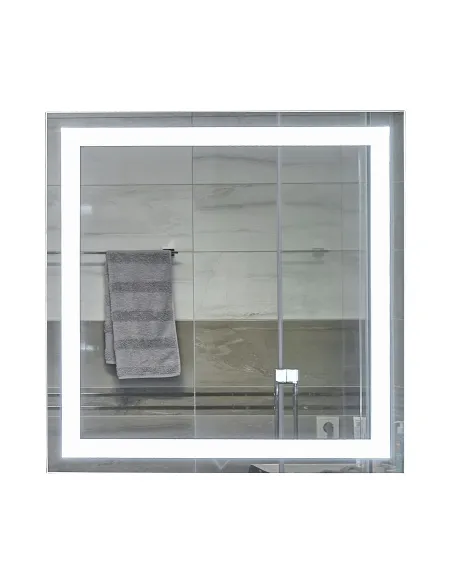 Зеркало для ванной комнаты Unio MRR-01 SQR-AA 800 x 800 LED подсветка - 1