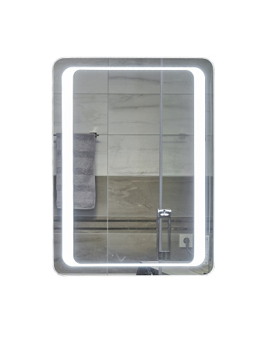 Зеркало для ванной комнаты Unio MRR-02 SQR-RA 600 x 800 LED подсветка - 1
