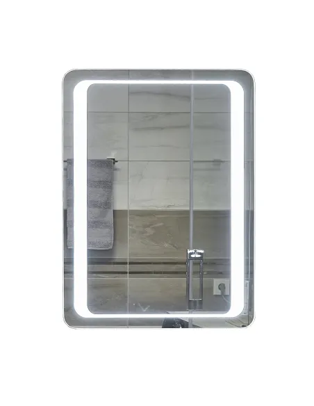 Зеркало для ванной комнаты Unio MRR-02 SQR-RA 600 x 800 LED подсветка - 1