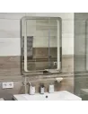 Зеркало для ванной комнаты Unio MRR-02 SQR-RA 600 x 800 LED подсветка - 3