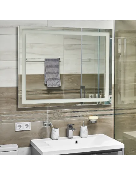 Дзеркало для ванної кімнати Unio MRR-05 SQR-AA 1000 x 800 LED підсвічування - 2
