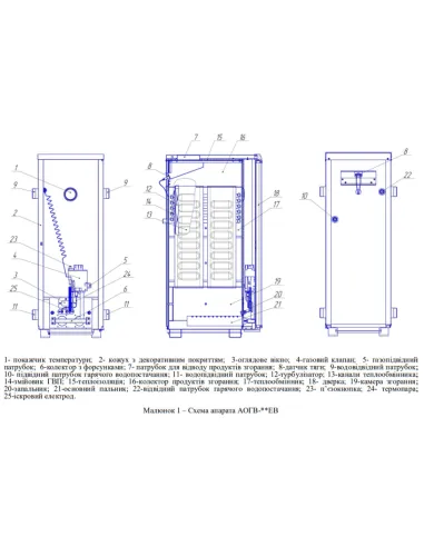 Котел газовий Aton Atmo 16ЕM одноконтурний, підлоговий, димохідний - 5