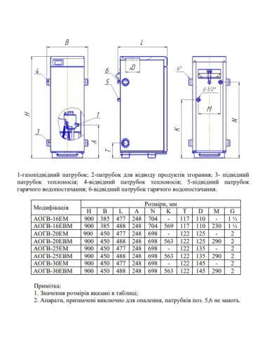Котел газовий Aton Atmo 16ЕM одноконтурний, підлоговий, димохідний - 7