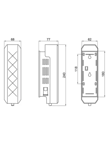 Дозатор рідкого мила Q-Tap Davcovac mydla DM350WP1, пластик - 2